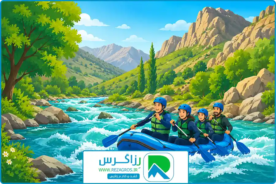 تور رفتینگ سامان | موقعیت سامان و زاینده‌رود