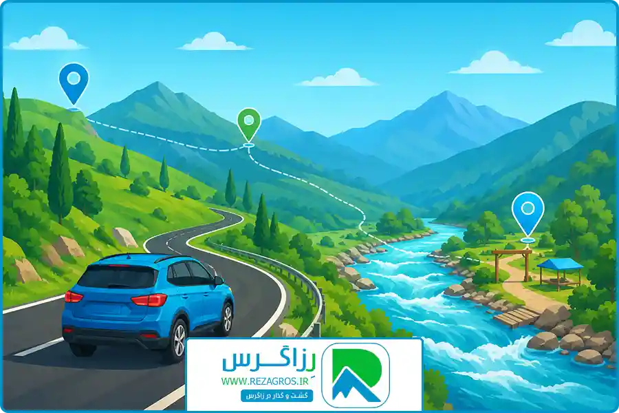 تور رفتینگ سامان | فاصله سامان تا شهرکرد و اصفهان