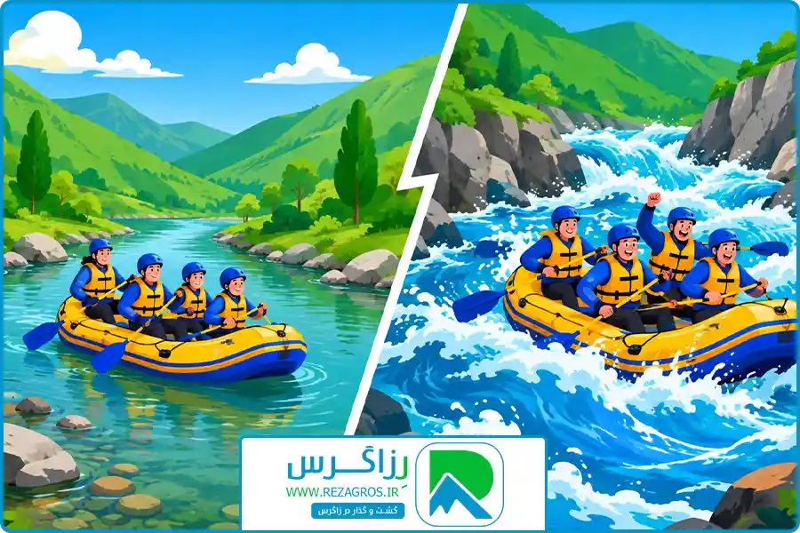 رفتینگ شهرکرد | تأثیر میزان آب رودخانه بر هیجان مسیر